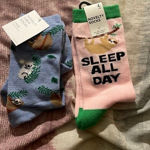 Sloth socks brand new